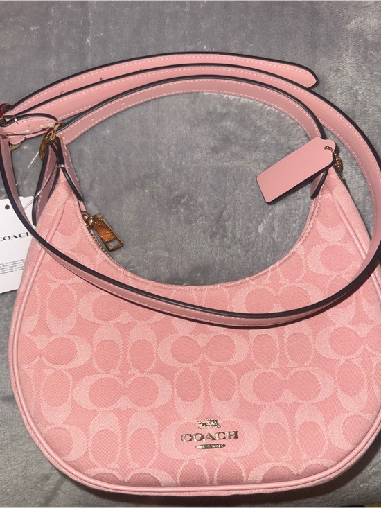 Coach Handbags - Coach Pink Emily Denim Bag